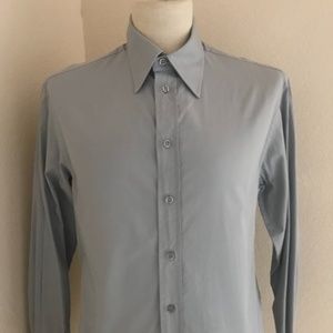 GIORGIO ARMANI CLASSIC GREY MENS SHIRT SLIM MED